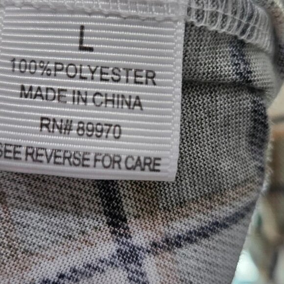 Eden & Olivia Plaid Button-Up Shirt 3/4 Roll Tab Sleeves Women's Large - Picture 10 of 12